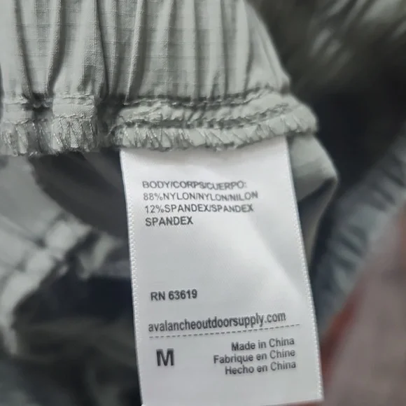 Avalanche Gray/Green Athletic Shorts/ Skort - Picture 7 of 8